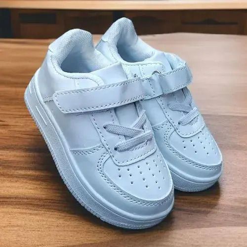 All-white Sneakers, Cute Spring Autumn Boys Girl's Kids White Fashion Casual Shoes Non-slip Sneakers Sports Shoes PVC Unisex Print Rubber Mesh.