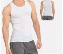 Felix Best men's vests 100% cotton - 3 pack (All White)