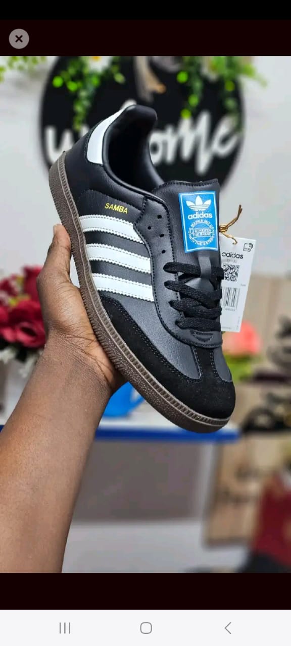 BIG OFFER! NEW ARRIVAL UNISEX  Samba white/black Size 37-45 Men's/Women's Fashion Shoes Casual Sneakers Premium Quality As In the Picture