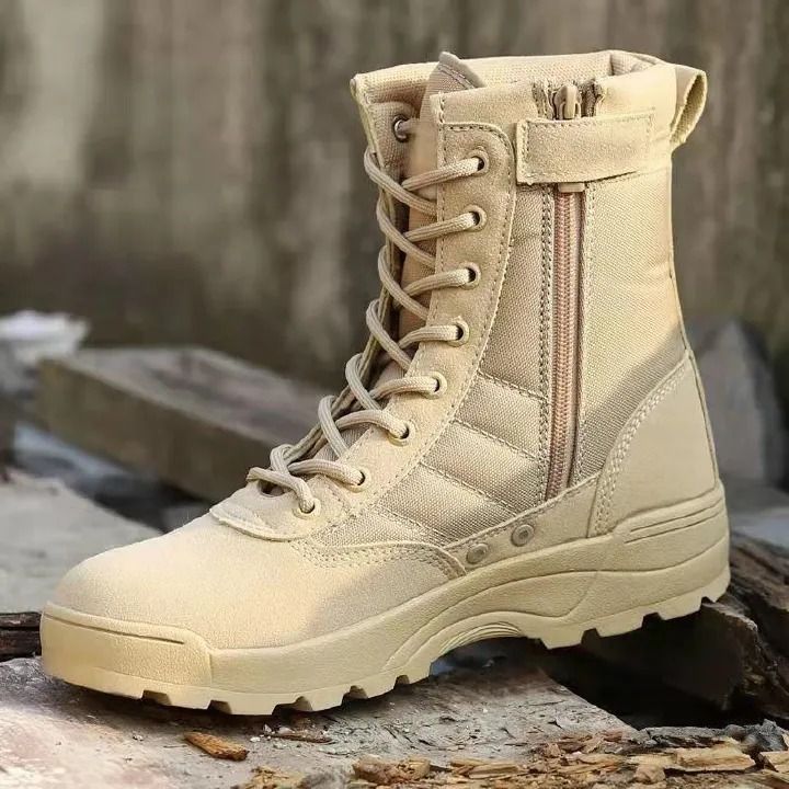 Men's Shoes Boots Ankle Bootie Jungle Boots, Hiking Boots, Desert Boots, Combat Boots, Tactical Boots, High Top Short Boots Military shoe