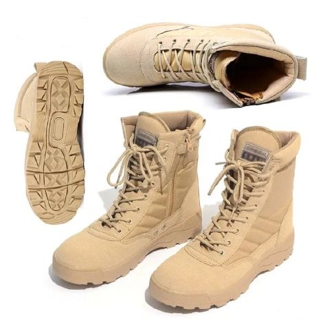 Men's Shoes Boots Ankle Bootie Jungle Boots, Hiking Boots, Desert Boots, Combat Boots, Tactical Boots, High Top Short Boots Military shoe