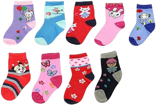 6pcs Cute Cotton Baby Socks Newborn and Toddler Baby Boy Girls(UNISEX)