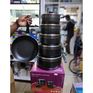 TC 14PCS Nonstick Cookware Set Cooking Pots Sufuria (20/22/24/28/30cm Pots +26cm frying pan)