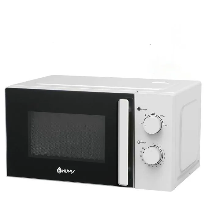 Nunix 20L Manual Setting Microwave Oven – Compact, Efficient, Easy-to-Use Kitchen Appliance with Defrost Function