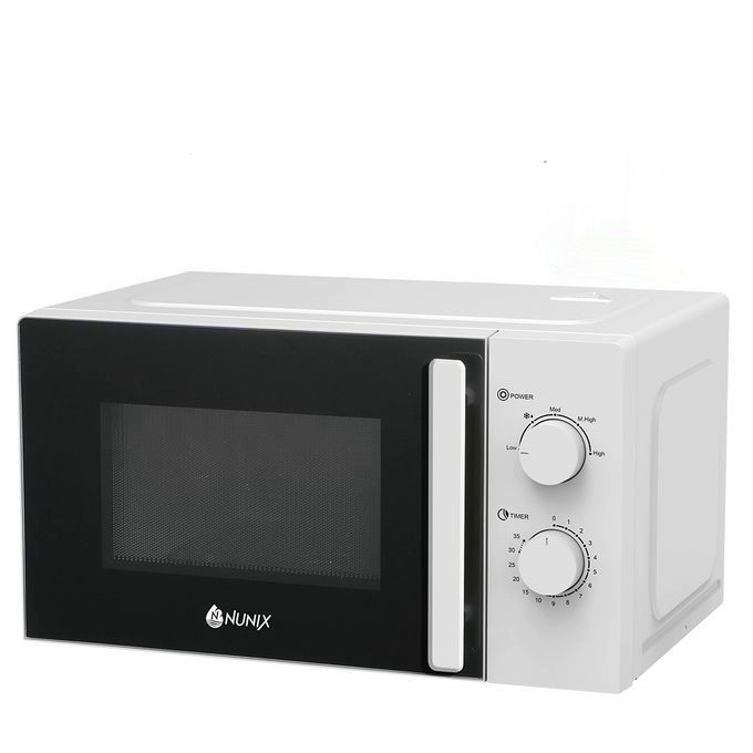 Nunix 20L Manual Setting Microwave Oven – Compact, Efficient, Easy-to-Use Kitchen Appliance with Defrost Function
