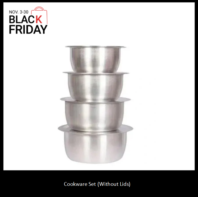 Cooking Pots Cookware Set Metal Durable Kitchen Utensils 14-30CM( NO LIDS)