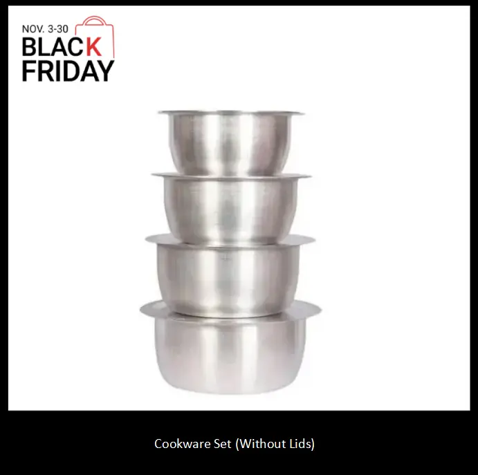 Cooking Pots Cookware Set Metal Durable Kitchen Utensils 14-30CM( NO LIDS)