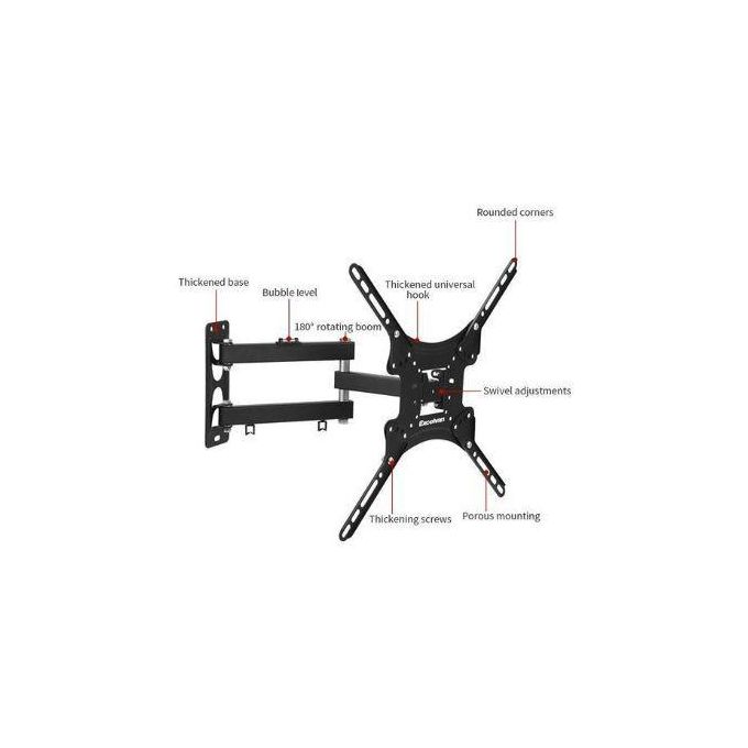 Home Design Heavy-Duty TV Wall Mount – Secure Bracket for TVs // ROTATING 14"-55" TILT MOVING WALL MOUNT BRACKET