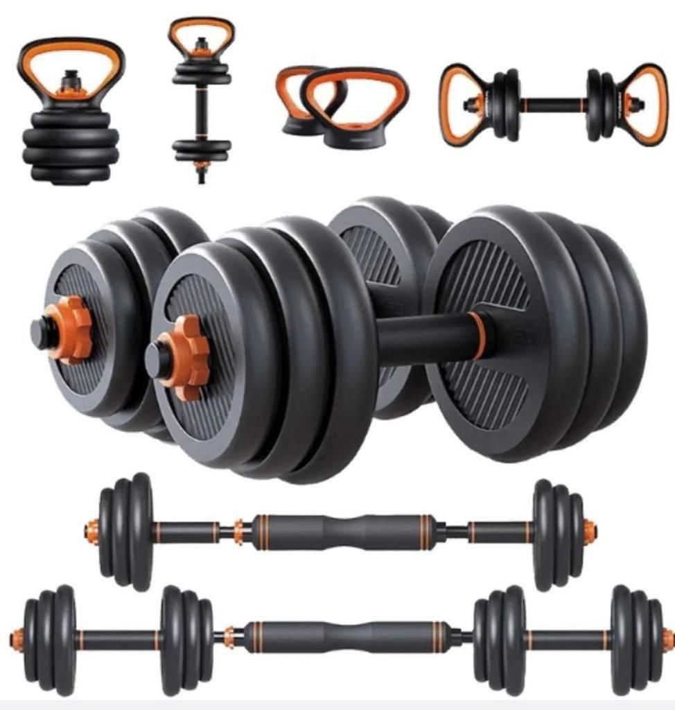 30kg 6 In 1   Dumbells Multifunctional Weight training/ Adjustable Dumbells set for home/office/gym workout