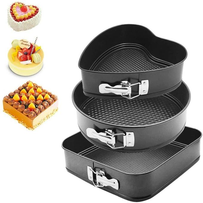 3Pcs Non-stick Cake Baking Molds Pans
