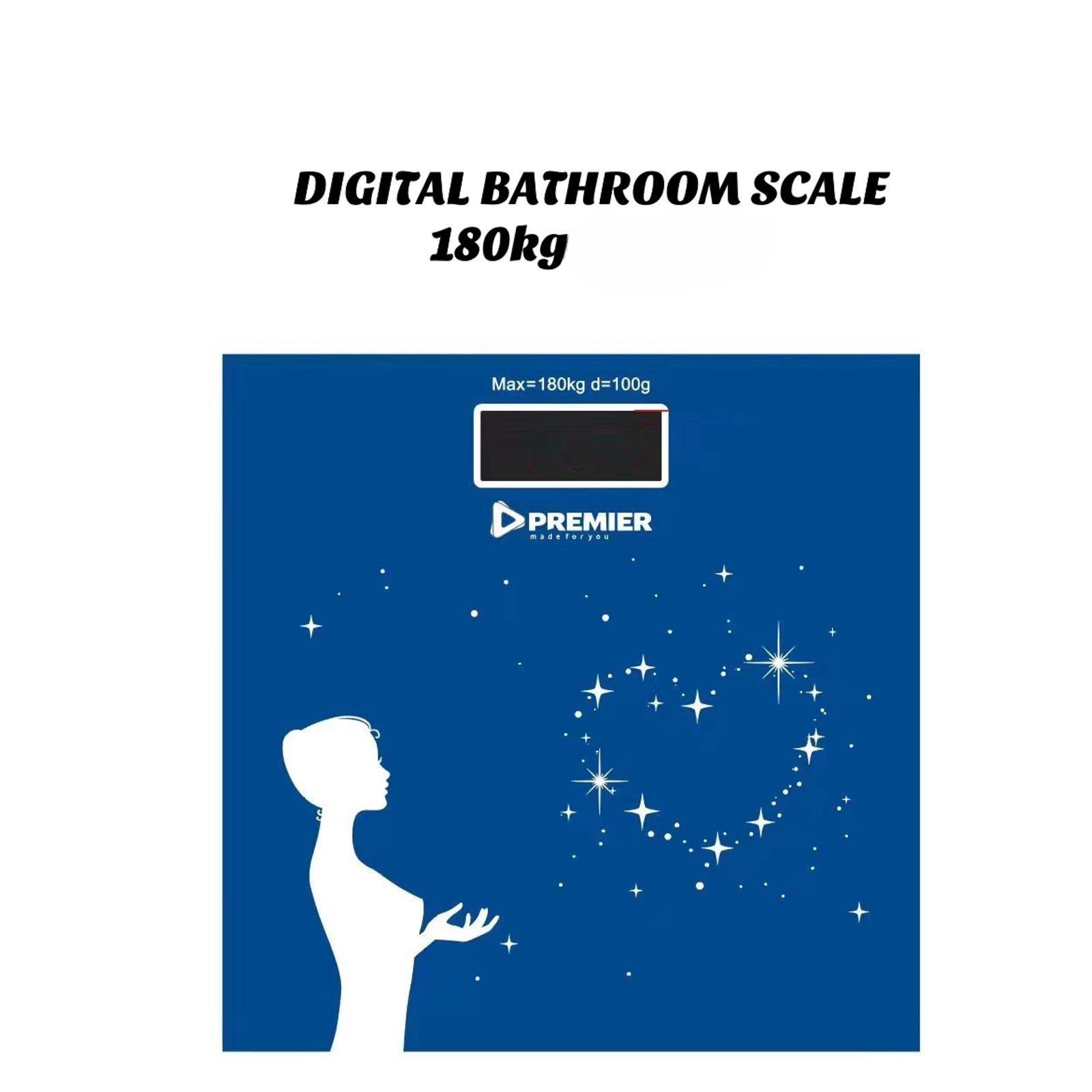 Premier Digital Bathroom Scale, Weighing Scale Machine For Body 180kg Weight Scale