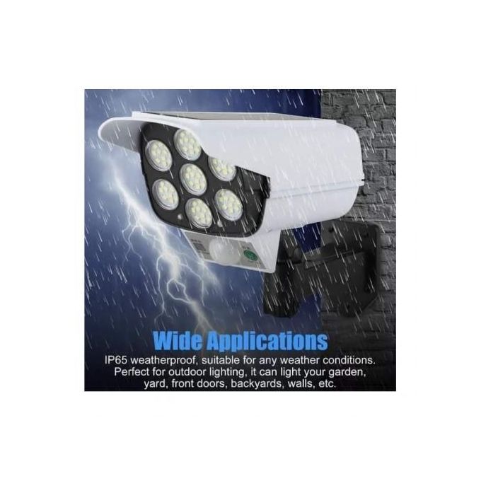 Solar Light Motion Sensor Security Dummy Camera