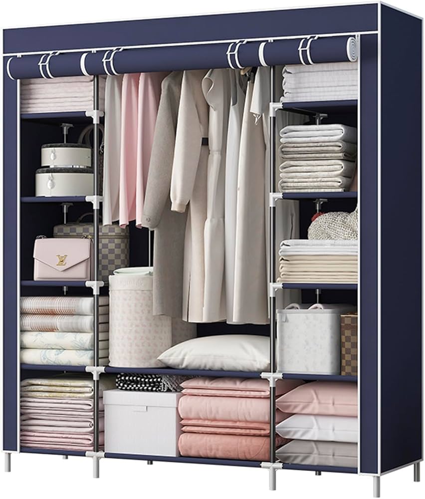 DIY Durable And Easy To Assemble Wardrobe Portable Home Storage 3 Column