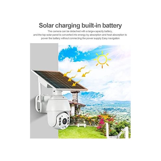 SOLAR CCTV SECURITY CAMERA 360° ROTATION MOTION SENSOR NIGHT VISION 4G SIMCARD ENABLED