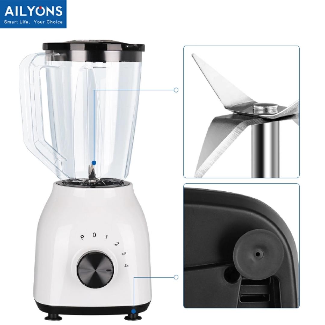 LYONS 1.5L 2 In 1 Motor Stainless Steel Blender YT-138 Quality With Grinder Juicer White【HOT】