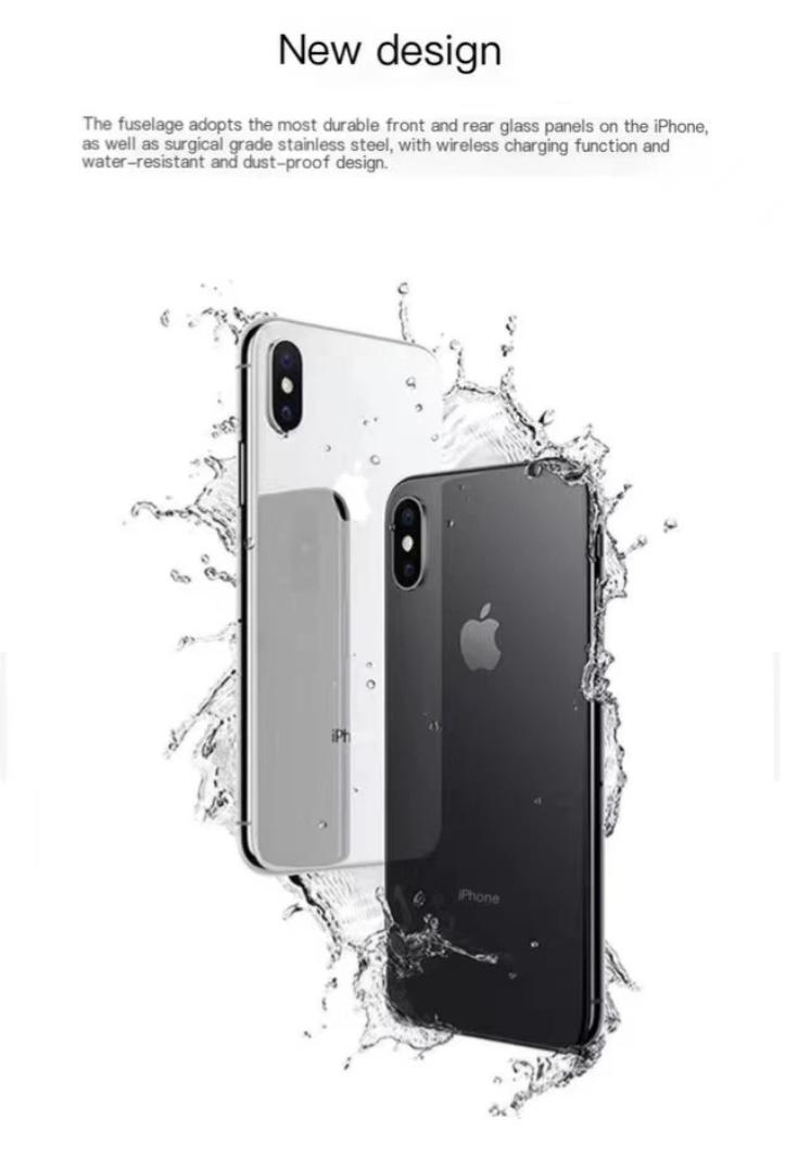 Refurbished iPhone Apple X smartphone 3+256G with face unlock, 5.8 inches, supports 2G/3G/4G network single card