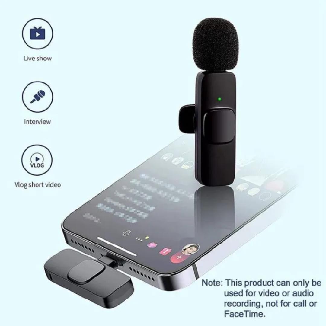 K9 Dual Wireless Microphone – Crystal Clear Audio for content creat  double mic