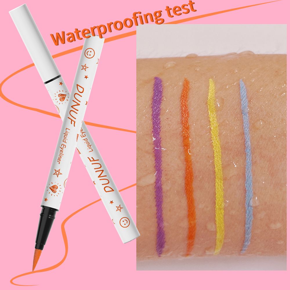 6pcs Long-lasting Waterproof Liquid Eyeliner, Sweat Resistant, No Smudging, Quick Drying, Easy to Apply Makeup