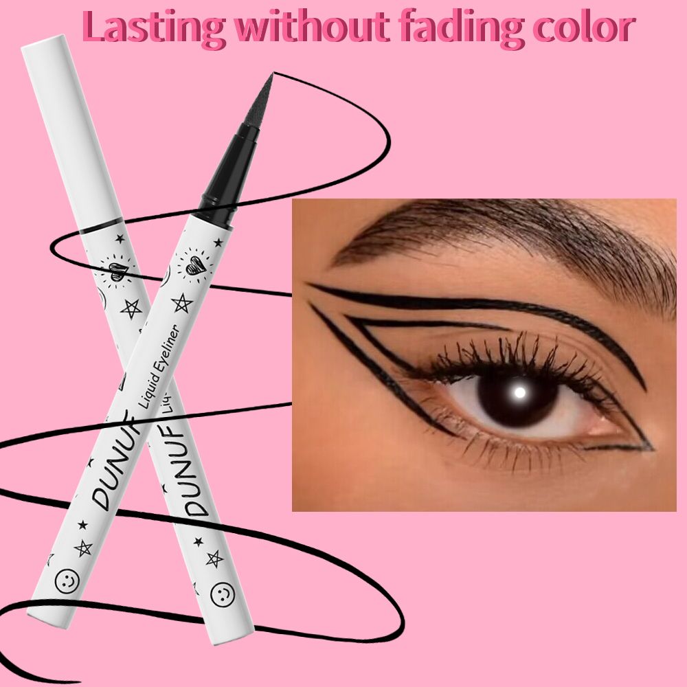 6pcs Long-lasting Waterproof Liquid Eyeliner, Sweat Resistant, No Smudging, Quick Drying, Easy to Apply Makeup