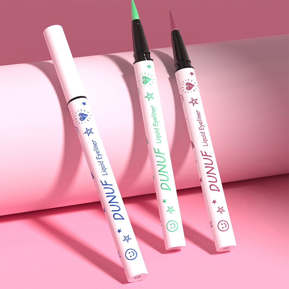 6pcs Long-lasting Waterproof Liquid Eyeliner, Sweat Resistant, No Smudging, Quick Drying, Easy to Apply Makeup