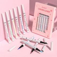 6pcs Long-lasting Waterproof Liquid Eyeliner, Sweat Resistant, No Smudging, Quick Drying, Easy to Apply Makeup