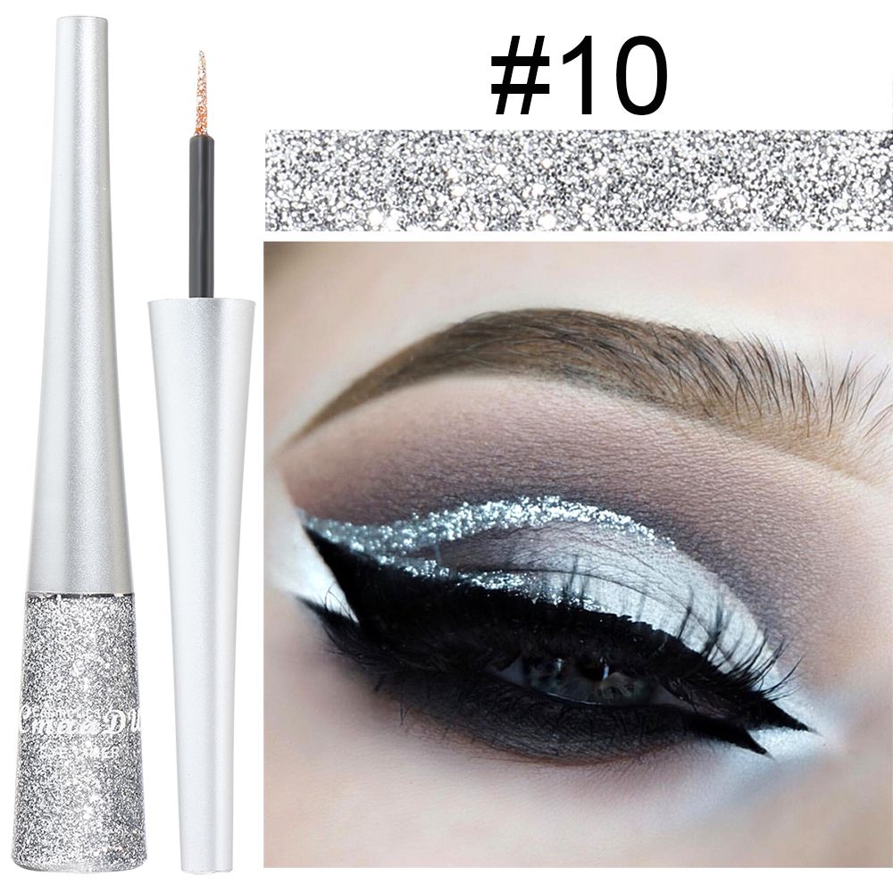 Easy to Use! CmaaDU 16-color Glitter Eyeliner Liquid, with Its Silky Texture, Helps Novices Create Personalized and Creative Eye Makeup