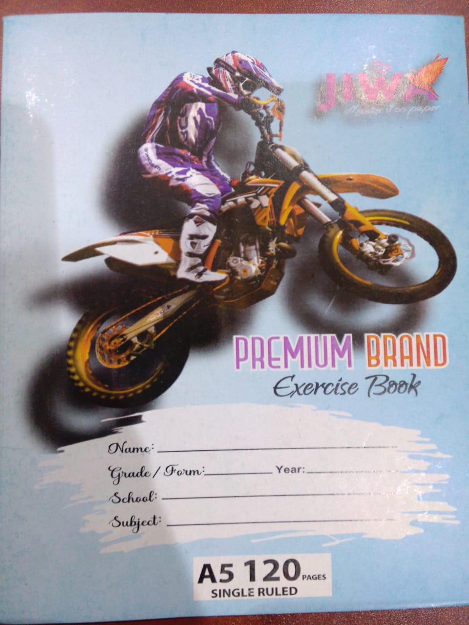 Exercise Book A5 120 pgs Single