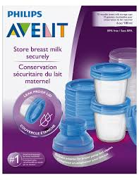 Philip Avent Breast milk storage containers 180ml