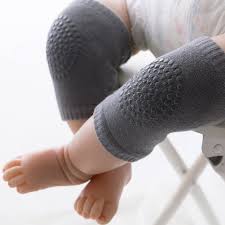 Baby 2 Pairs Crawling Knee Pads – Non-Slip, Breathable, Soft Cotton Protection for Babies (6–18 Months)