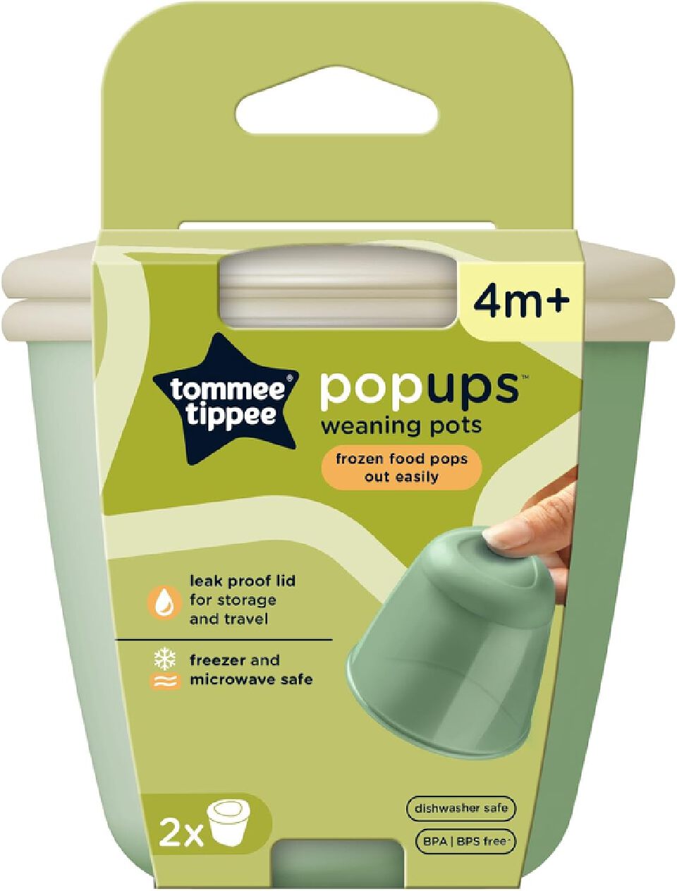 Tommee Tippee Pop Ups Weaning Pots 2pack