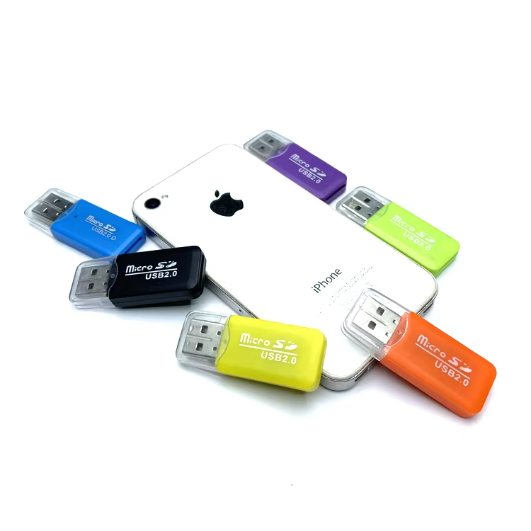 TF Card Reader Support Micro-SD Memory Card USB 2.0 For Mobile PC Laptop Camera 1PC