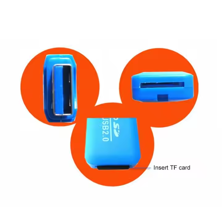 TF Card Reader Support Micro-SD Memory Card USB 2.0 For Mobile PC Laptop Camera 1PC
