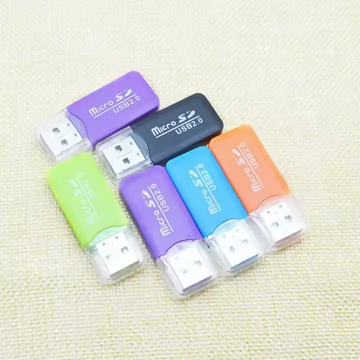 TF Card Reader Support Micro-SD Memory Card USB 2.0 For Mobile PC Laptop Camera 1PC