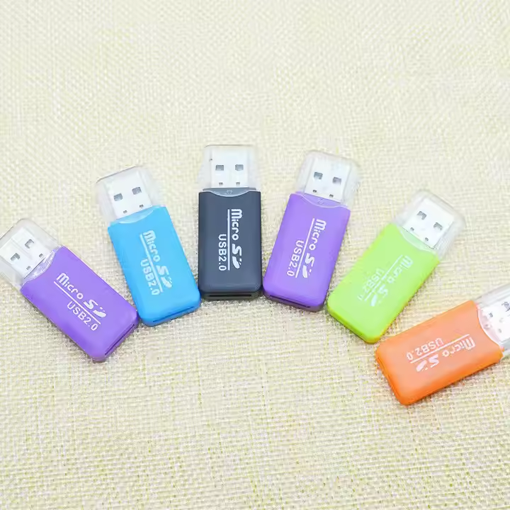 TF Card Reader Support Micro-SD Memory Card USB 2.0 For Mobile PC Laptop Camera 1PC