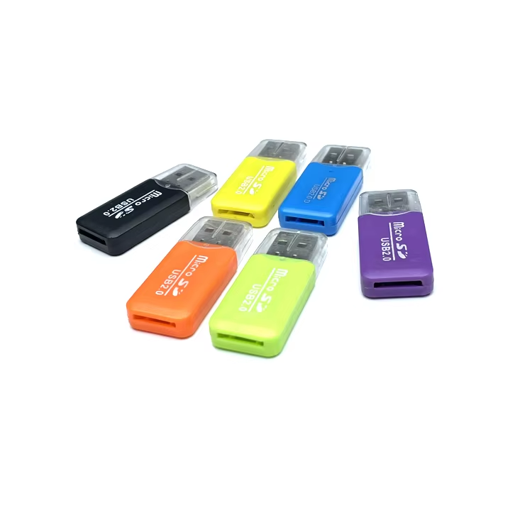 TF Card Reader Support Micro-SD Memory Card USB 2.0 For Mobile PC Laptop Camera 1PC