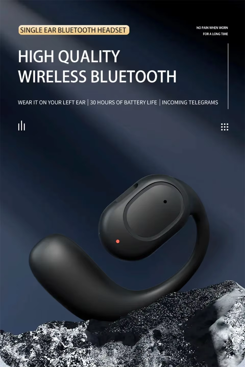 2025 Factory New OWS Earbuds HIFI Stereo Wireless Earhook Headphones Headset Suitable for Outdoor Sports Earphones 1PC