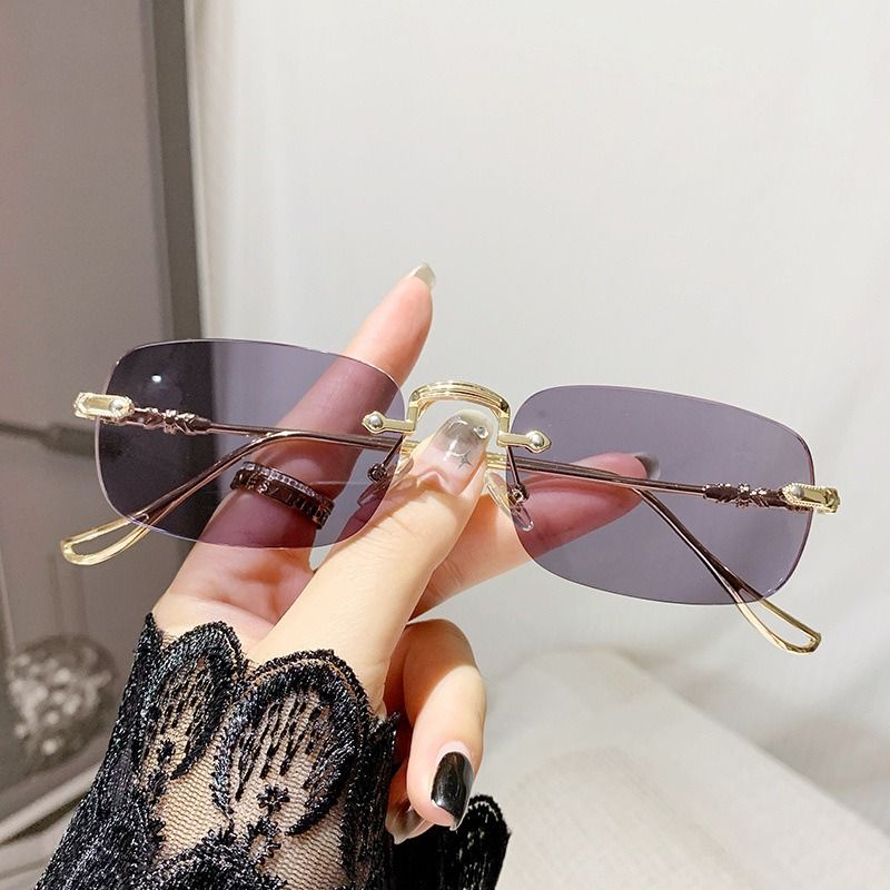 photochromic lenses anti blue light rose gold oversized metal blue photo gray for men women girls 2025 transition glasses 1pc