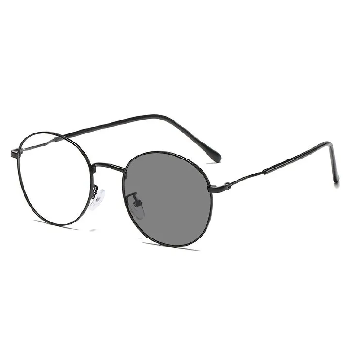 Round Frames Optical Men clear Anti Blue Light Glasses Photochromic Optical Glasses Eyeglasses Frames Women 1PC