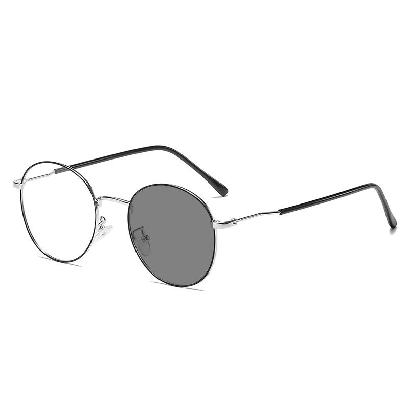 Round Frames Optical Men clear Anti Blue Light Glasses Photochromic Optical Glasses Eyeglasses Frames Women 1PC