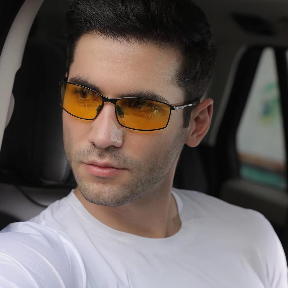 Mens Polarized Sunglasses for Sports,Outdoor Driving Sunglasses Men,Metal Frame Sun Glasses gafas 1PC