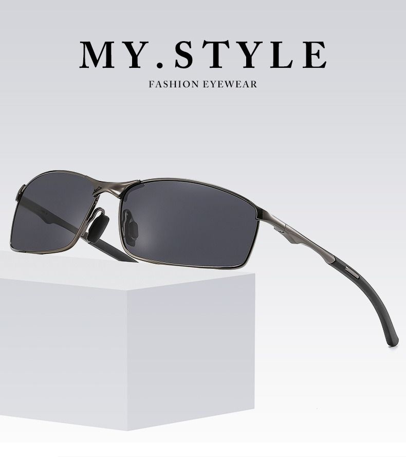 Mens Polarized Sunglasses for Sports,Outdoor Driving Sunglasses Men,Metal Frame Sun Glasses gafas 1PC