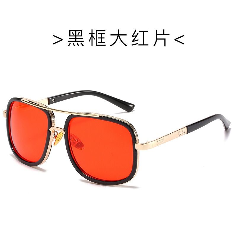 New Fashion Big Frame Sunglasses Men Square Fashion Glasses Women High Quality Retro Sun Glasses 1PC