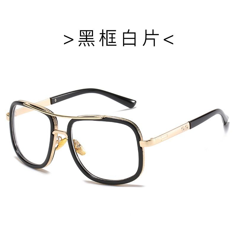 New Fashion Big Frame Sunglasses Men Square Fashion Glasses Women High Quality Retro Sun Glasses 1PC