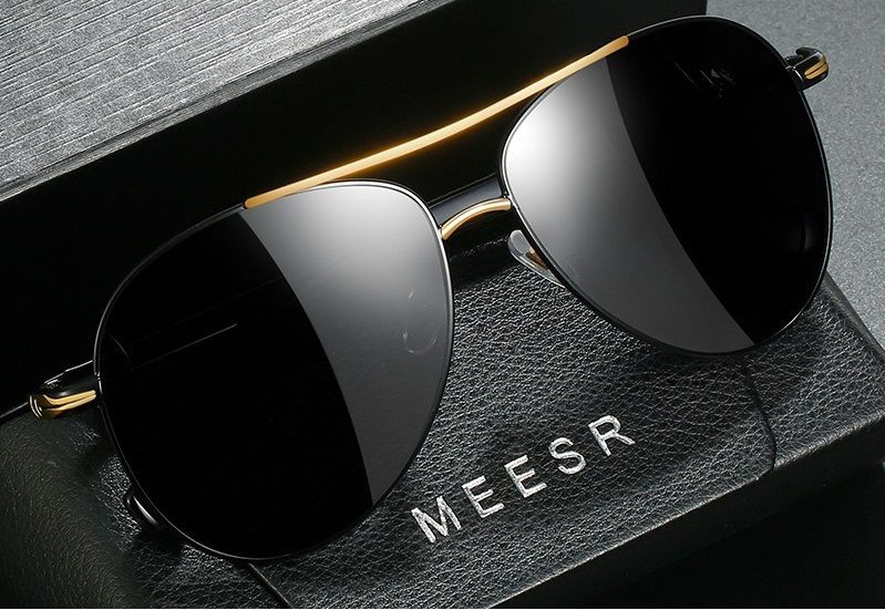 2025 Luxury Sports Custom Logo Classic Sunglasses Black Uv400 Mirror Eyewear Male Polarized Men Driving Sun Glasses 1PC