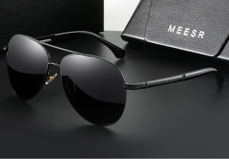 2025 Luxury Sports Custom Logo Classic Sunglasses Black Uv400 Mirror Eyewear Male Polarized Men Driving Sun Glasses 1PC