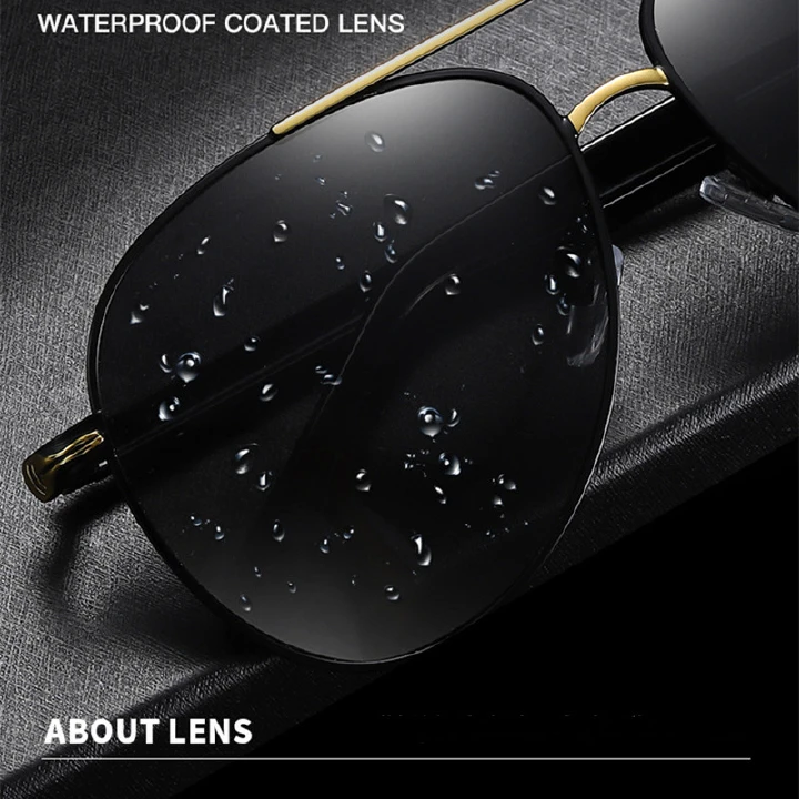 2025 Luxury Sports Custom Logo Classic Sunglasses Black Uv400 Mirror Eyewear Male Polarized Men Driving Sun Glasses 1PC