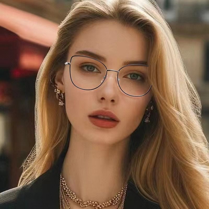 2025 New Trend Products Block UV Glasses Optical Glasses square Frame Metal Frames for Women and Men 1pc
