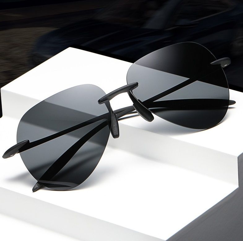 High End Custom Logo Mens Composite Lens UV Protection Sunglasses for Men Fishing Driving Sports Polarized Sunglasses 1PC