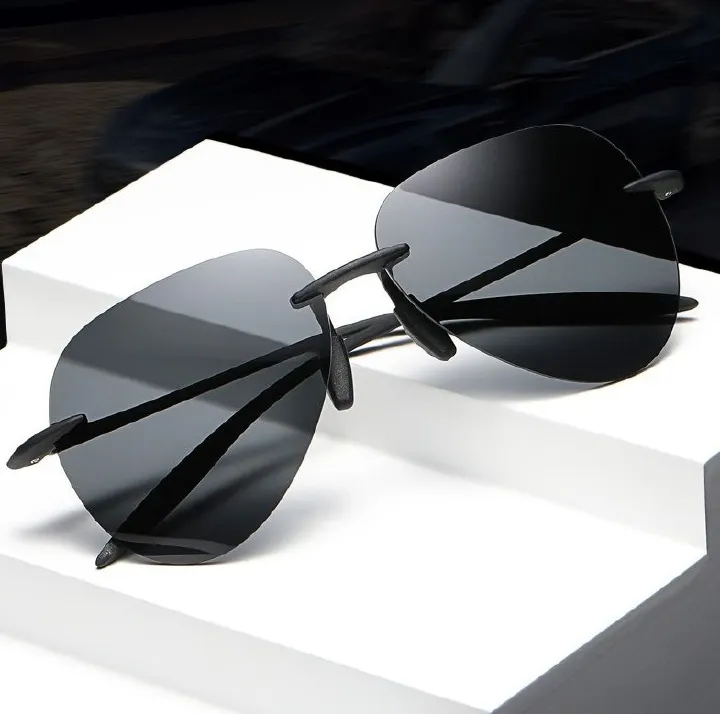 High End Custom Logo Mens Composite Lens UV Protection Sunglasses for Men Fishing Driving Sports Polarized Sunglasses 1PC