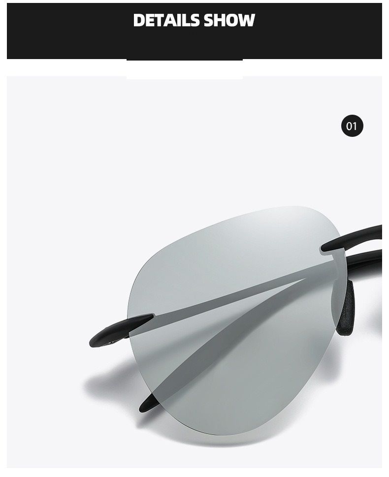 High End Custom Logo Mens Composite Lens UV Protection Sunglasses for Men Fishing Driving Sports Polarized Sunglasses 1PC
